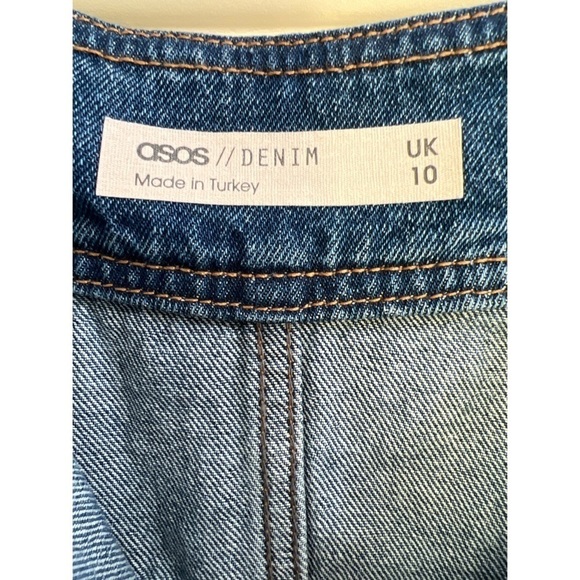 Asos DENIM BUTTON UP SKIRT - SIZE UK 10 = US 6 - Picture 3 of 3